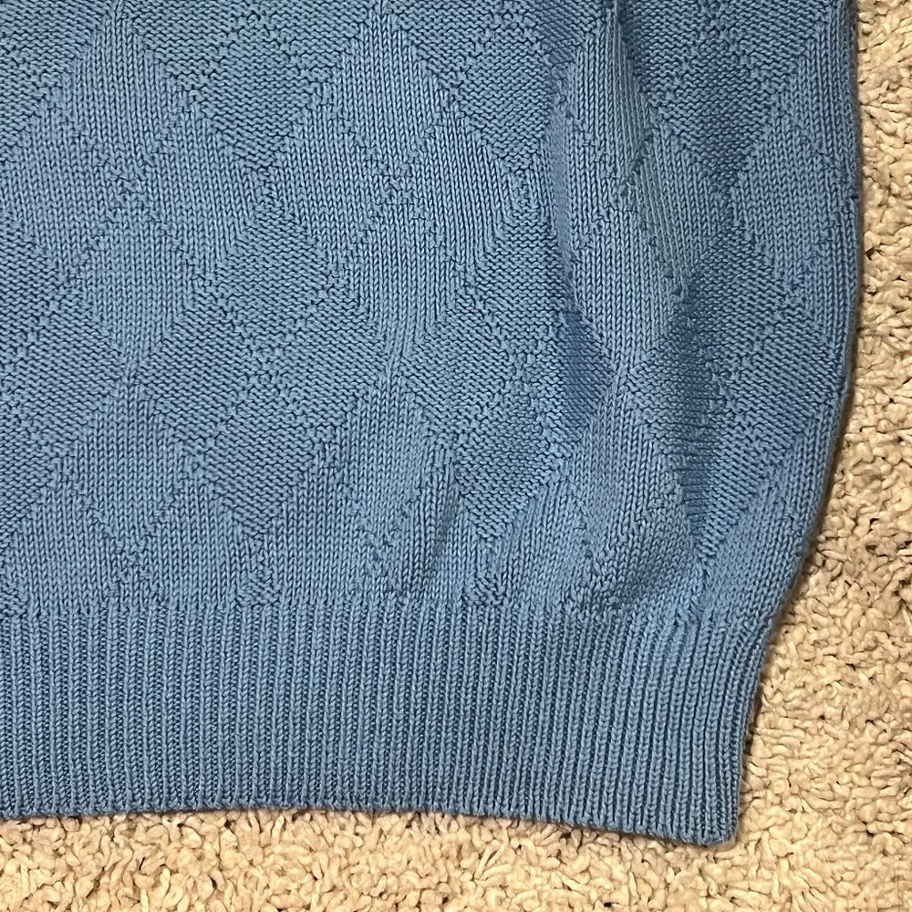 Polo Golf by Ralph Lauren Men's Heavy Blue Golf Knit Sweater Vest Size Large - Picture 5 of 5